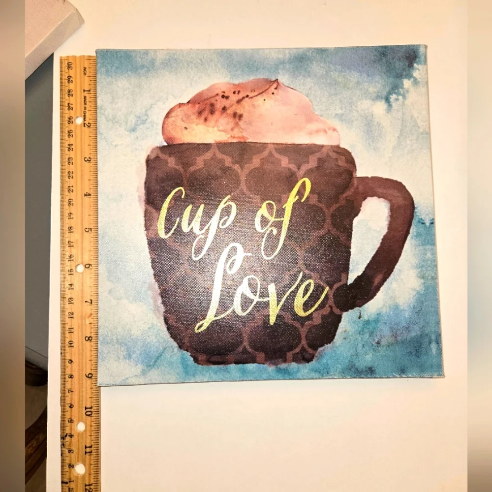 Coffee Wall Art Decor - Cup of Love